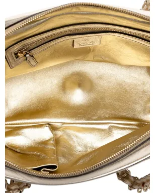 Gucci ビンテージ 2000-2015 小型レザーウェブ カプリ ショルダーバッグ - シルバー - サムネイル5