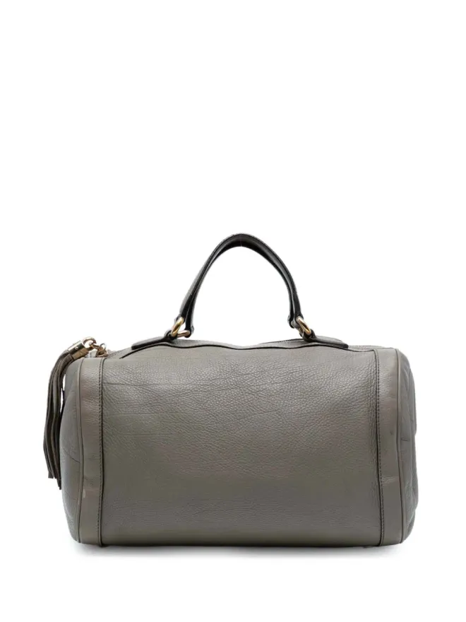 Gucci Pre-Owned Gucci ビンテージ ペブルドカーフスキン ソーホー・セルリアス ボストンバッグ - ブラウンの商品画像