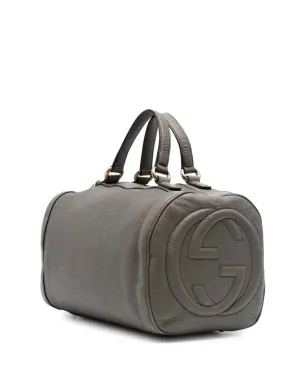 Gucci ビンテージ ペブルドカーフスキン ソーホー・セルリアス ボストンバッグ - ブラウン - サムネイル3