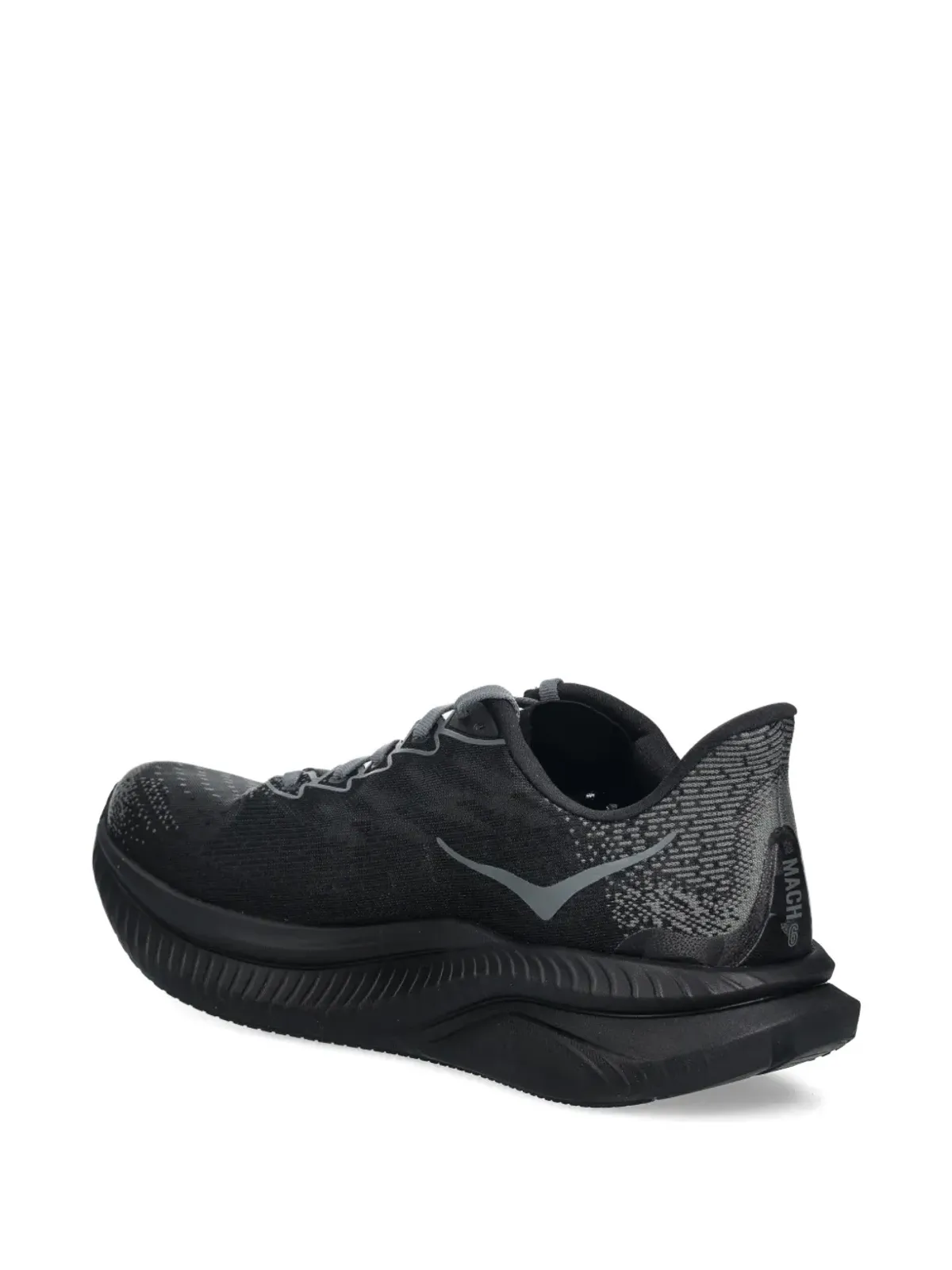 HOKA Mach 6 ロゴプリント スニーカー グレー - 画像3