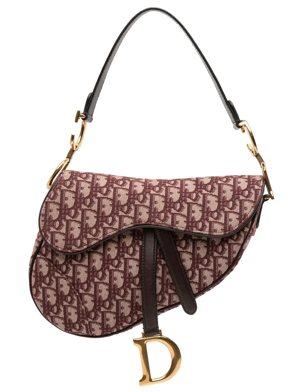 Christian Dior ビンテージ 2018年 オブリークキャンバス サドルバッグ ショルダーバッグ - レッド - 画像1