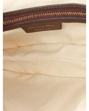 Christian Dior ビンテージ 2018年 オブリークキャンバス サドルバッグ ショルダーバッグ - レッド - サムネイル5