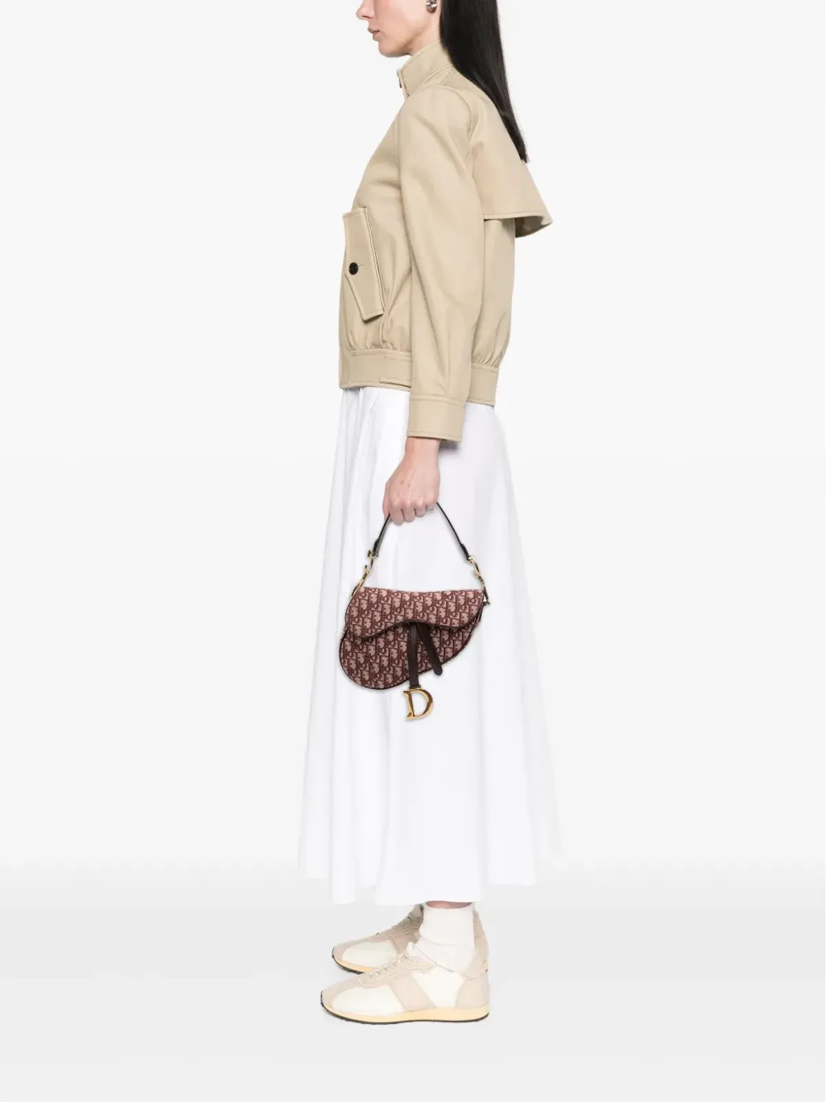 Christian Dior ビンテージ 2018年 オブリークキャンバス サドルバッグ ショルダーバッグ - レッド - 画像2