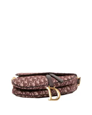Christian Dior ビンテージ 2018年 オブリークキャンバス サドルバッグ ショルダーバッグ - レッド - サムネイル4