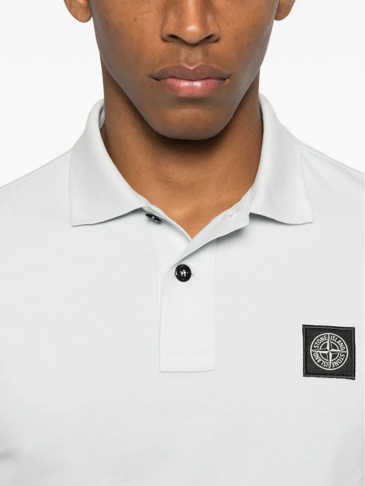 Stone Island ロゴディテール ポロシャツ - グレー - 画像5