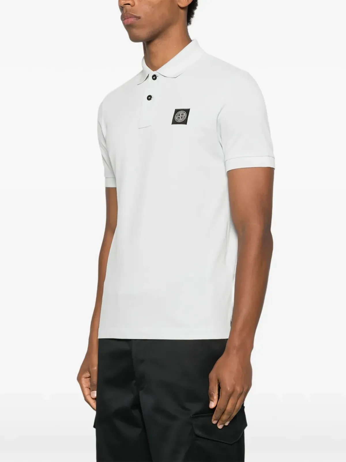 Stone Island ロゴディテール ポロシャツ - グレー - 画像3