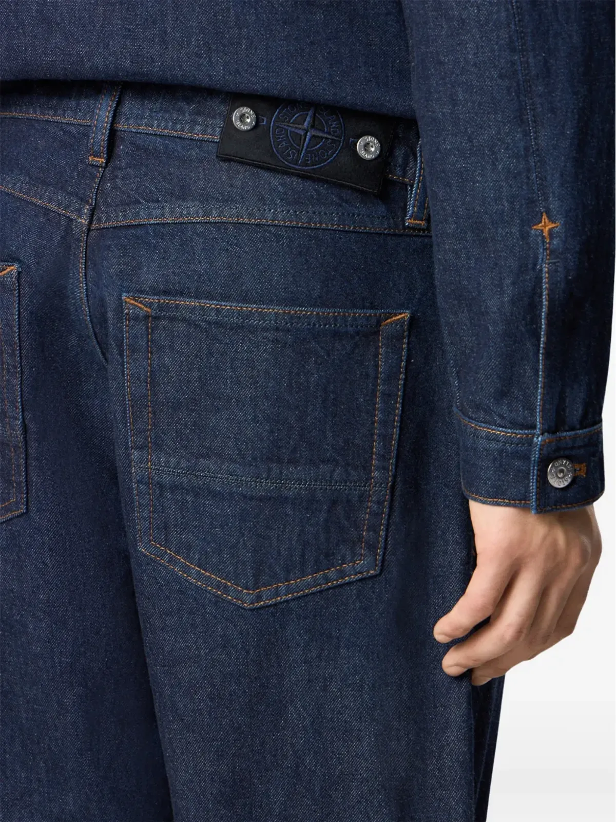 Stone Island 星モチーフデニムジーンズ - 画像3