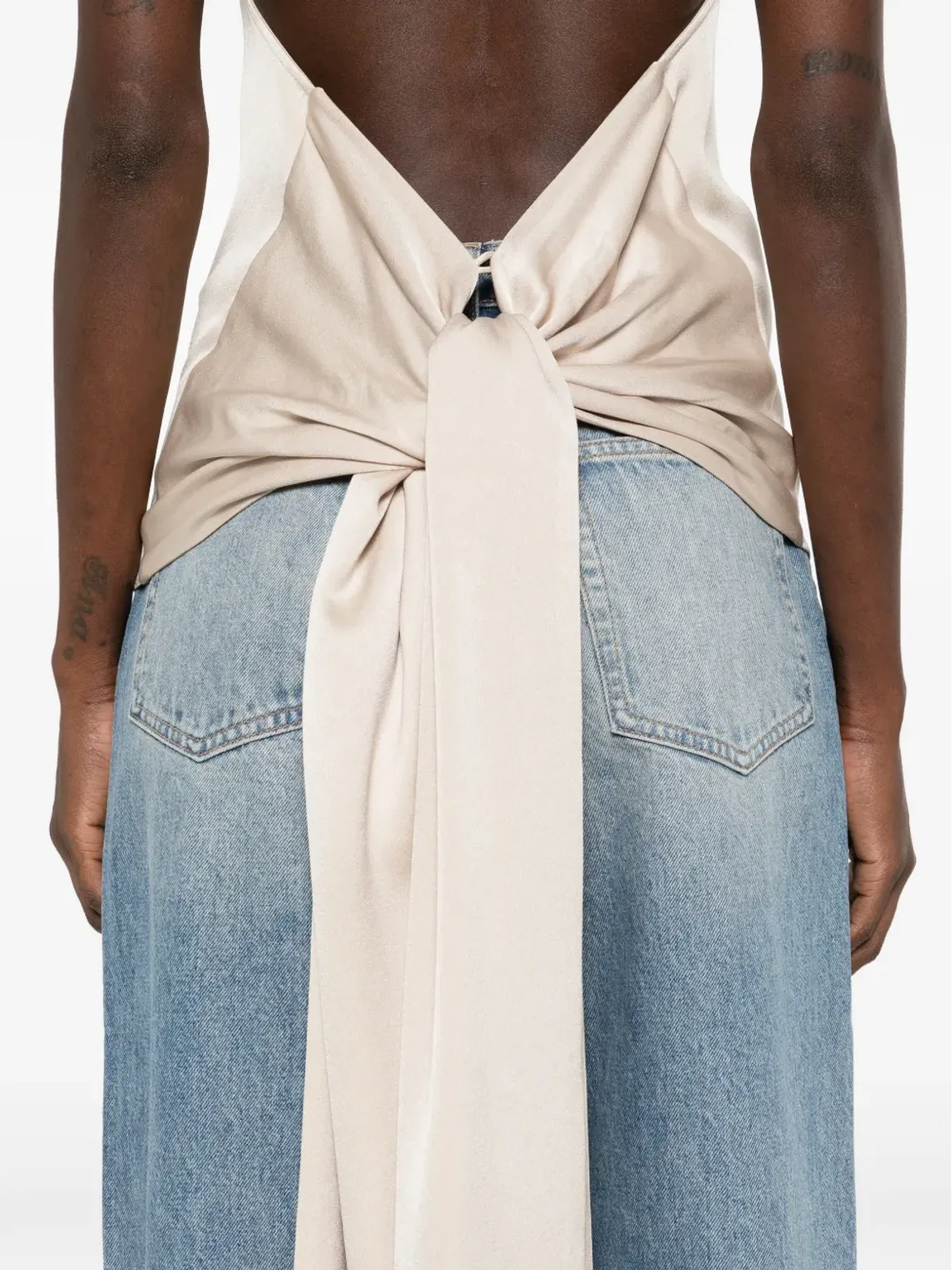 Esse Studios wrap top - Neutrals - 画像5