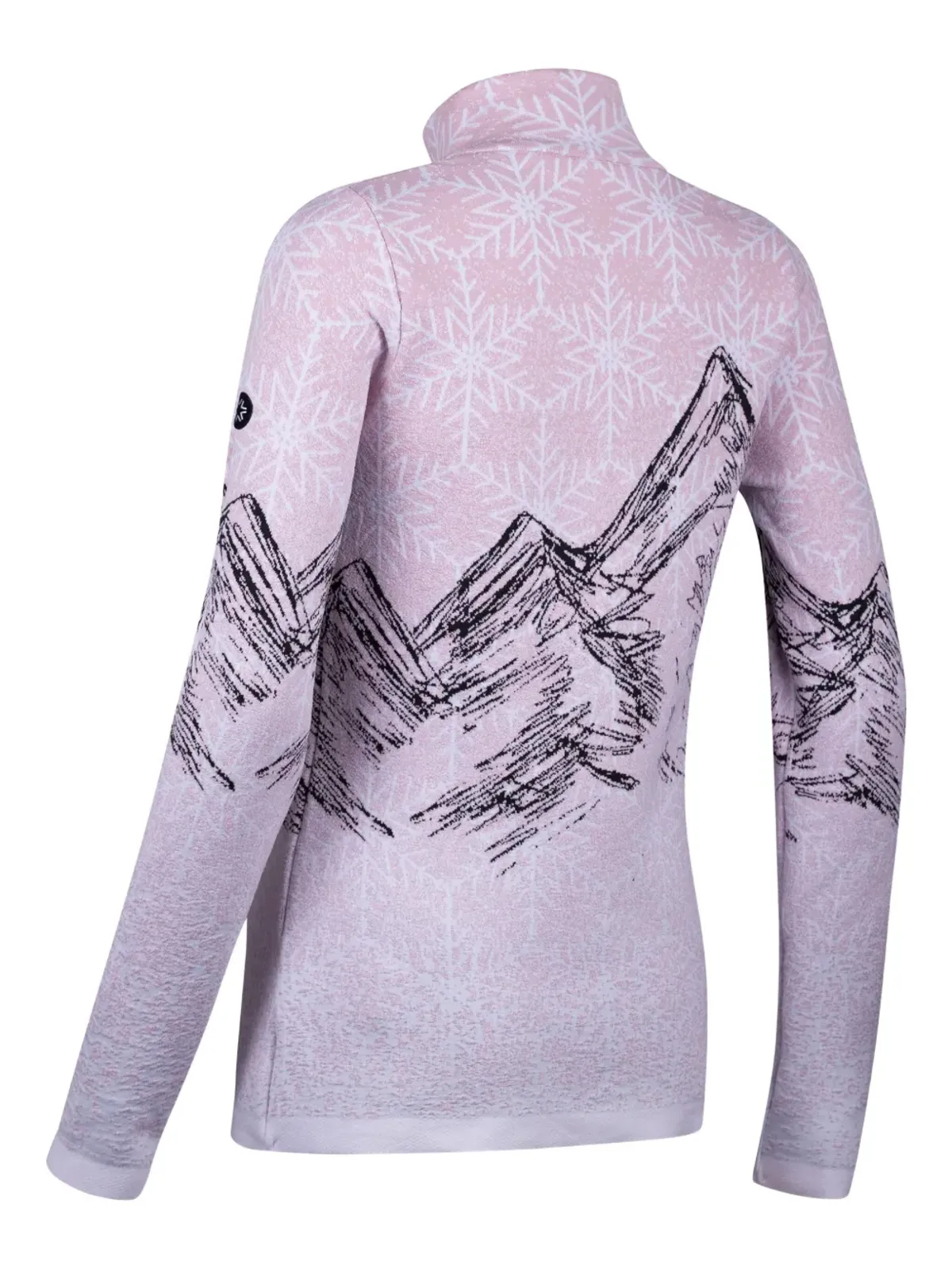 NEWLAND mountain-print zip sweater - Pink - 画像2