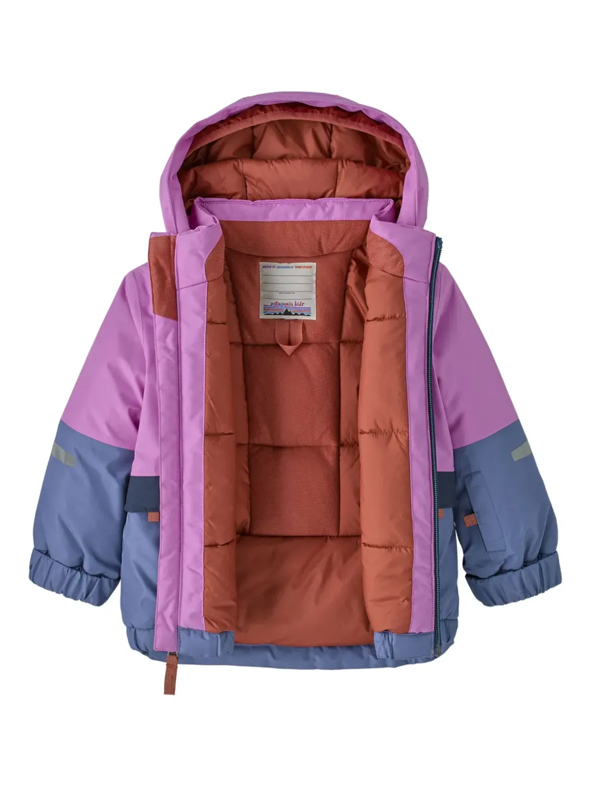Patagonia Kids フード付きカラー・ブロックジャケット - 画像2