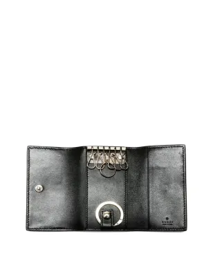 Gucci ビンテージ 2015-2025 GGエンボス キーケース - ブラック - サムネイル4