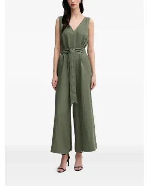 Benetton Vネック ベルト付きジャンプスーツ - サムネイル1