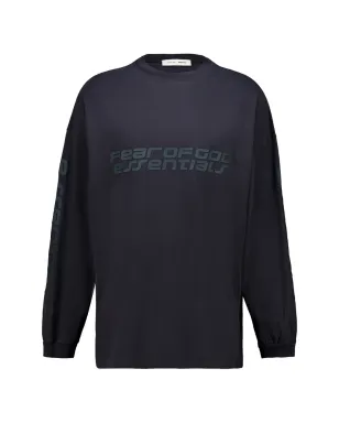 FEAR OF GOD ESSENTIALS ロゴプリント長袖Tシャツ ブラック - サムネイル1