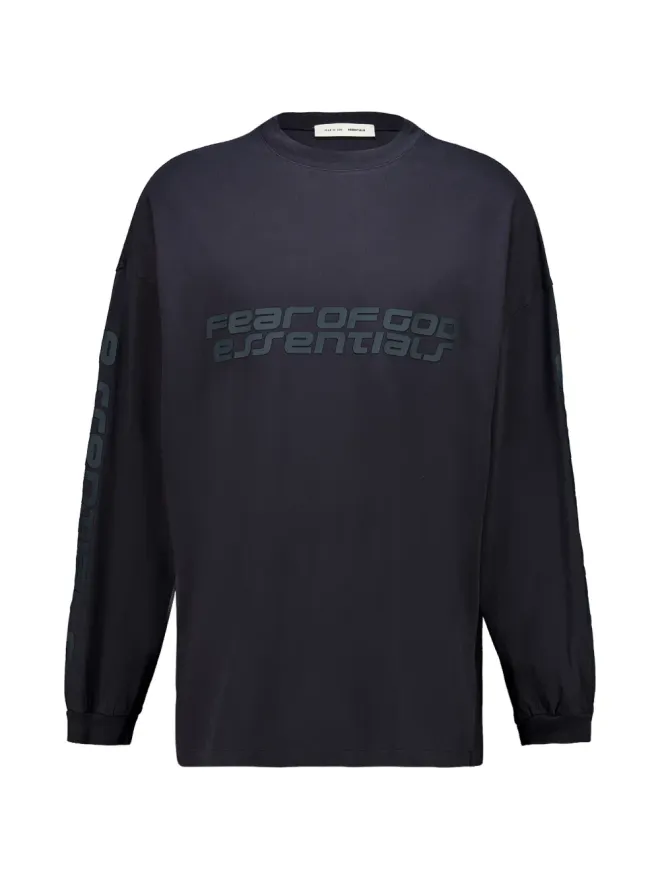 Fear of God ESSENTIALS FEAR OF GOD ESSENTIALS ロゴプリント長袖Tシャツ ブラックの商品画像