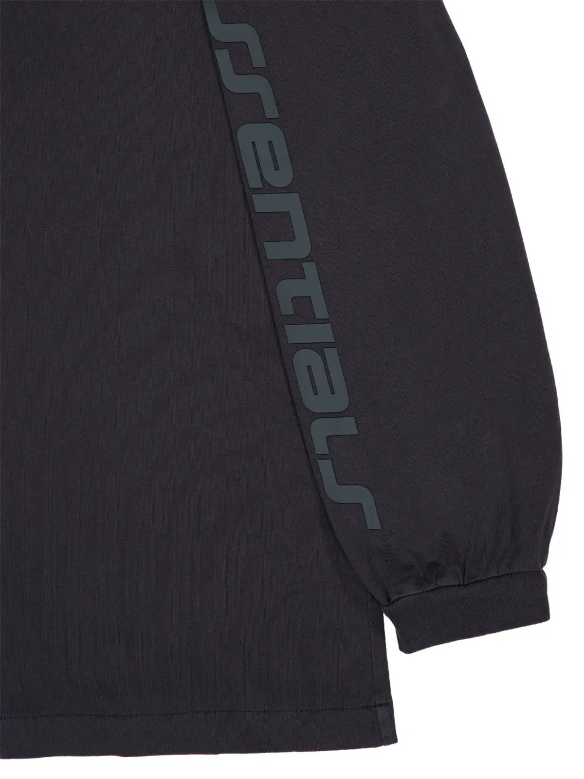FEAR OF GOD ESSENTIALS ロゴプリント長袖Tシャツ ブラック - 画像4