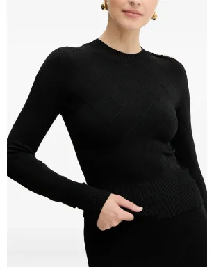 MARCIANO by GUESS ダイヤモンド風ボタンセーター - サムネイル4