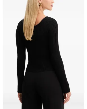 MARCIANO by GUESS ボタンディテール付きリブ編みトップ - サムネイル3