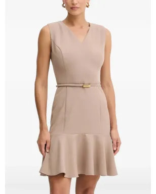 MARCIANO by GUESS ベルト付きVネックミディドレス - サムネイル1