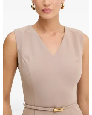 MARCIANO by GUESS ベルト付きVネックミディドレス - サムネイル4