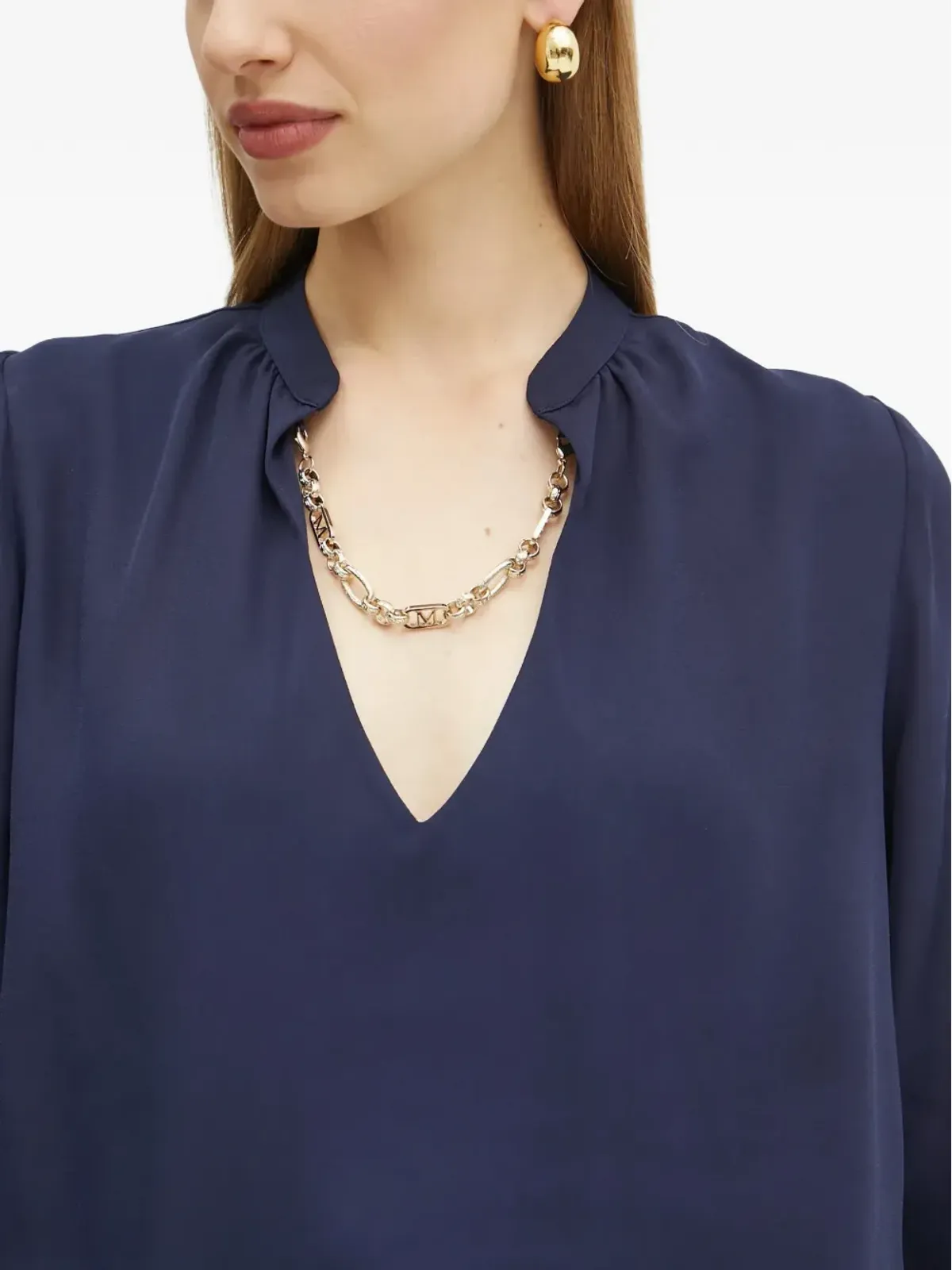 MARCIANO by GUESS Vネック長袖ブラウス - 画像4