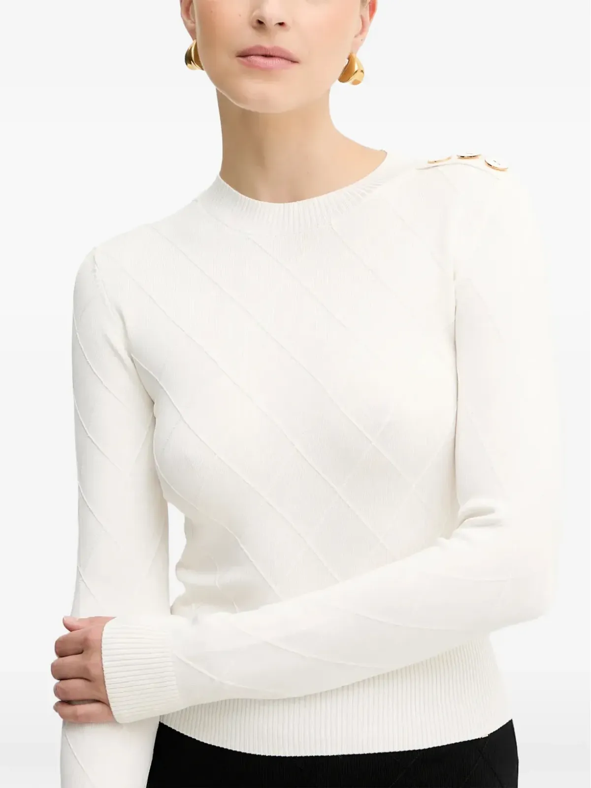 MARCIANO by GUESS ミリー ボタン柄セーター - 画像4