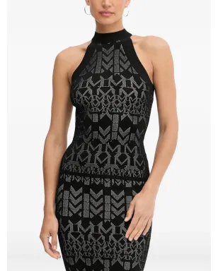 MARCIANO by GUESS ホルターネック幾何学柄トップ - ブラック - サムネイル2