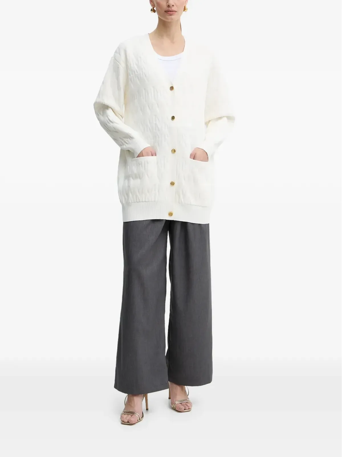 MARCIANO by GUESS ボタン付きカーディガン - White - 画像2