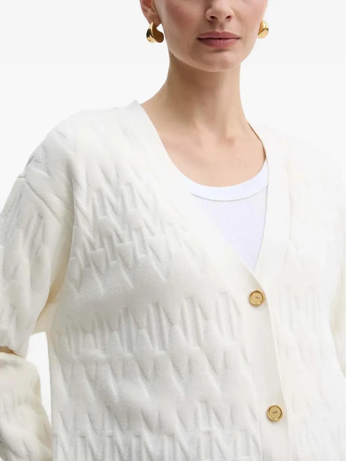 MARCIANO by GUESS ボタン付きカーディガン - White - 画像4