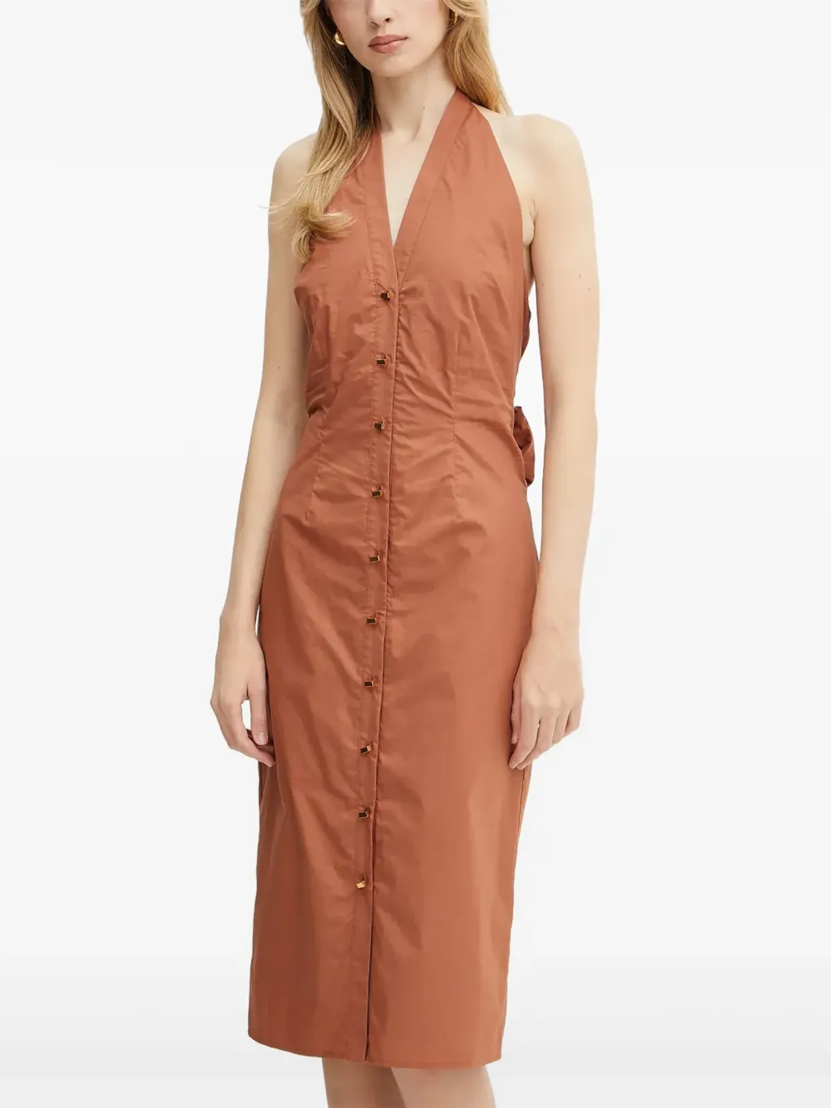 MARCIANO by GUESS Patボタン付きリボンドレス - 画像1
