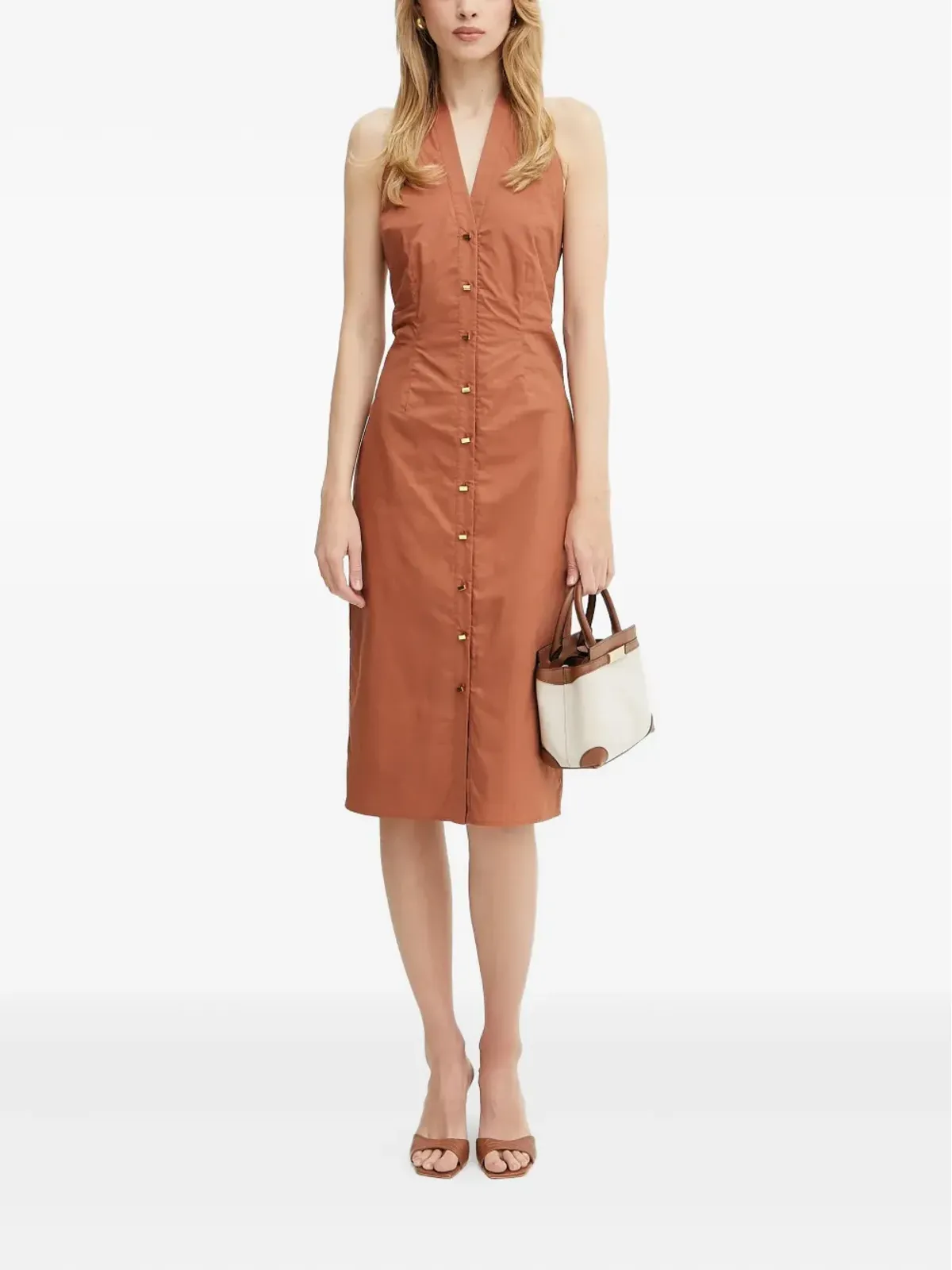 MARCIANO by GUESS Patボタン付きリボンドレス - 画像2