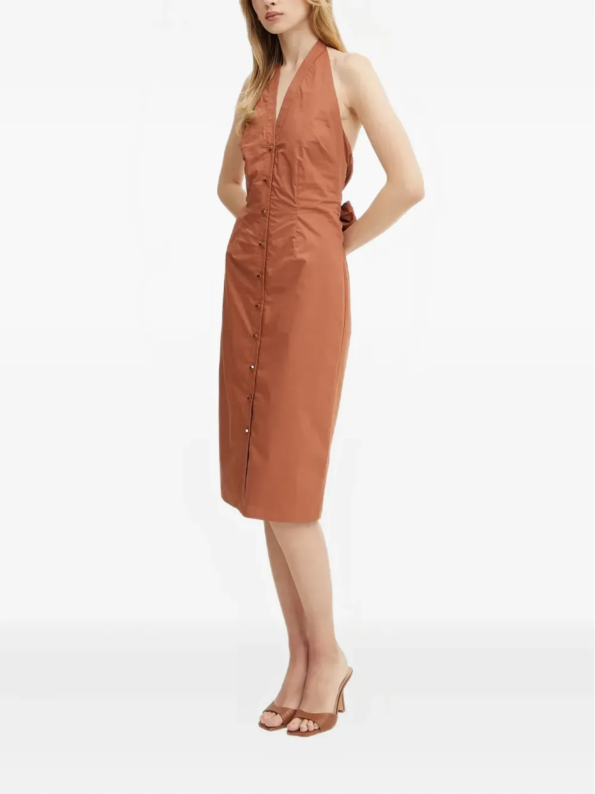 MARCIANO by GUESS Patボタン付きリボンドレス - 画像3