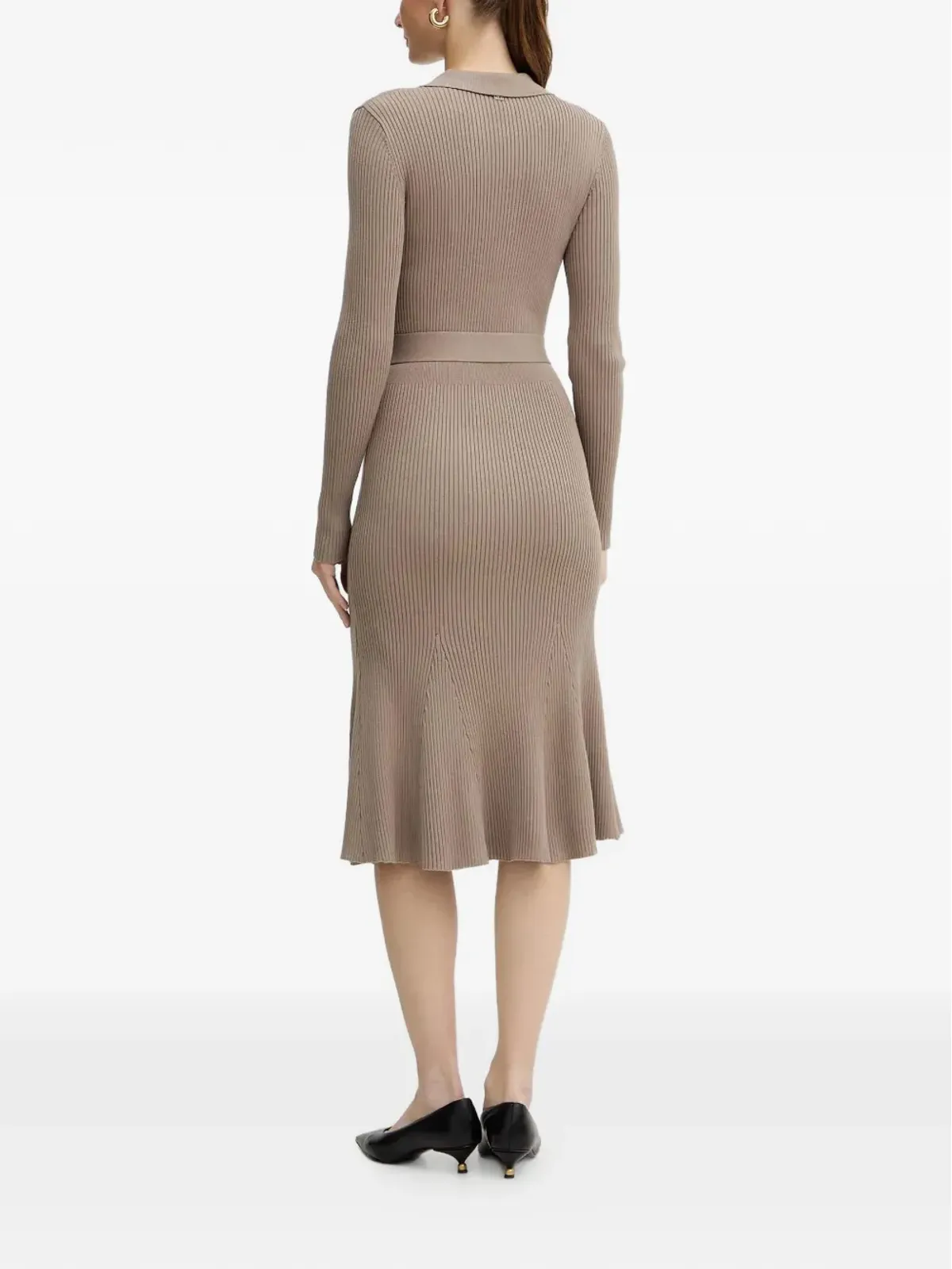 MARCIANO by GUESS リブ編みベルト付きミディドレス - 画像3