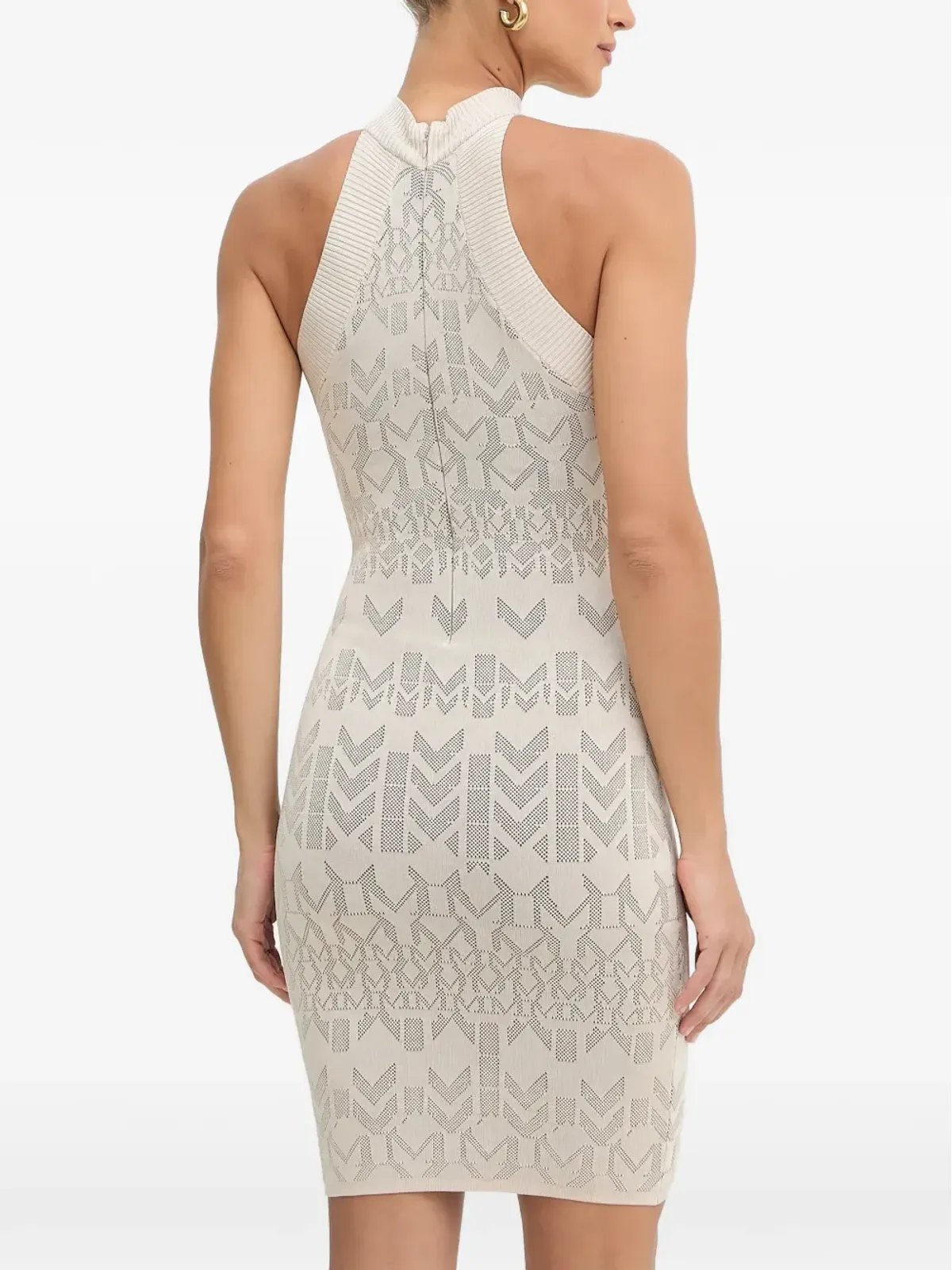 MARCIANO by GUESS パターン柄ハルターネック ミニドレス - 画像3