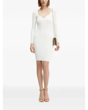 MARCIANO by GUESS チェーンディテール リブニット ミニドレス - White - サムネイル2