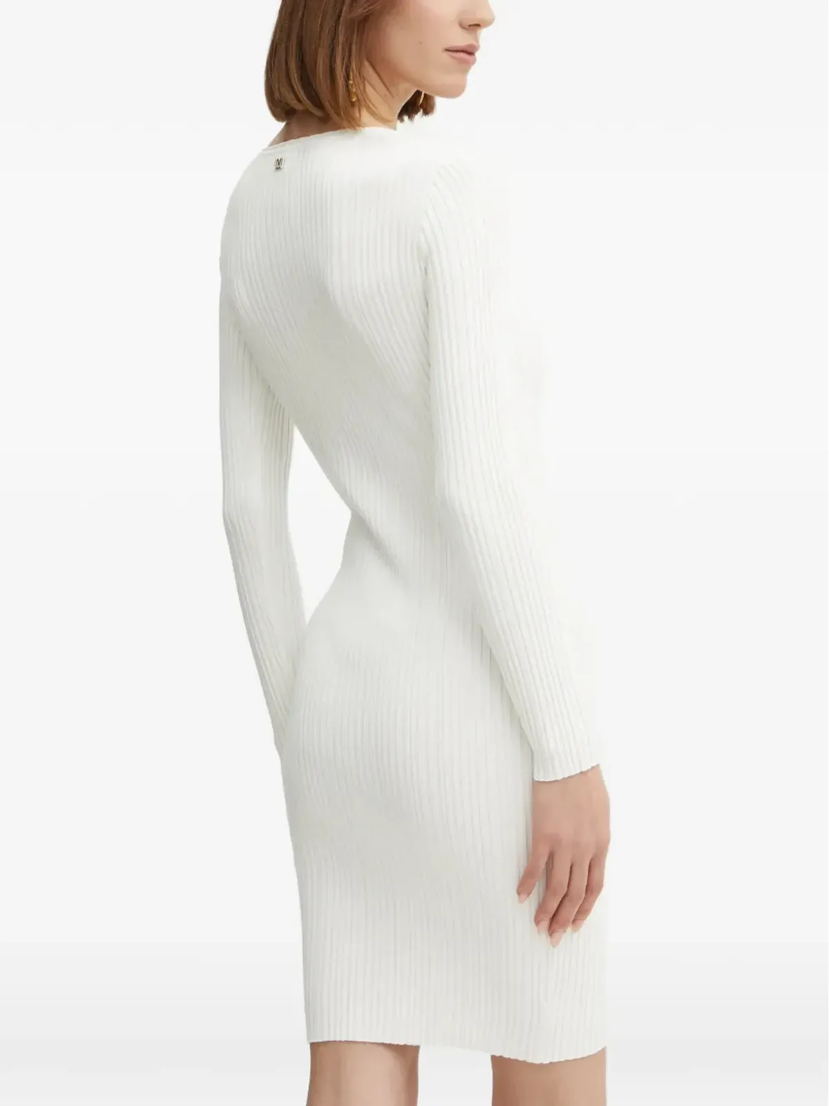 MARCIANO by GUESS チェーンディテール リブニット ミニドレス - White - 画像3