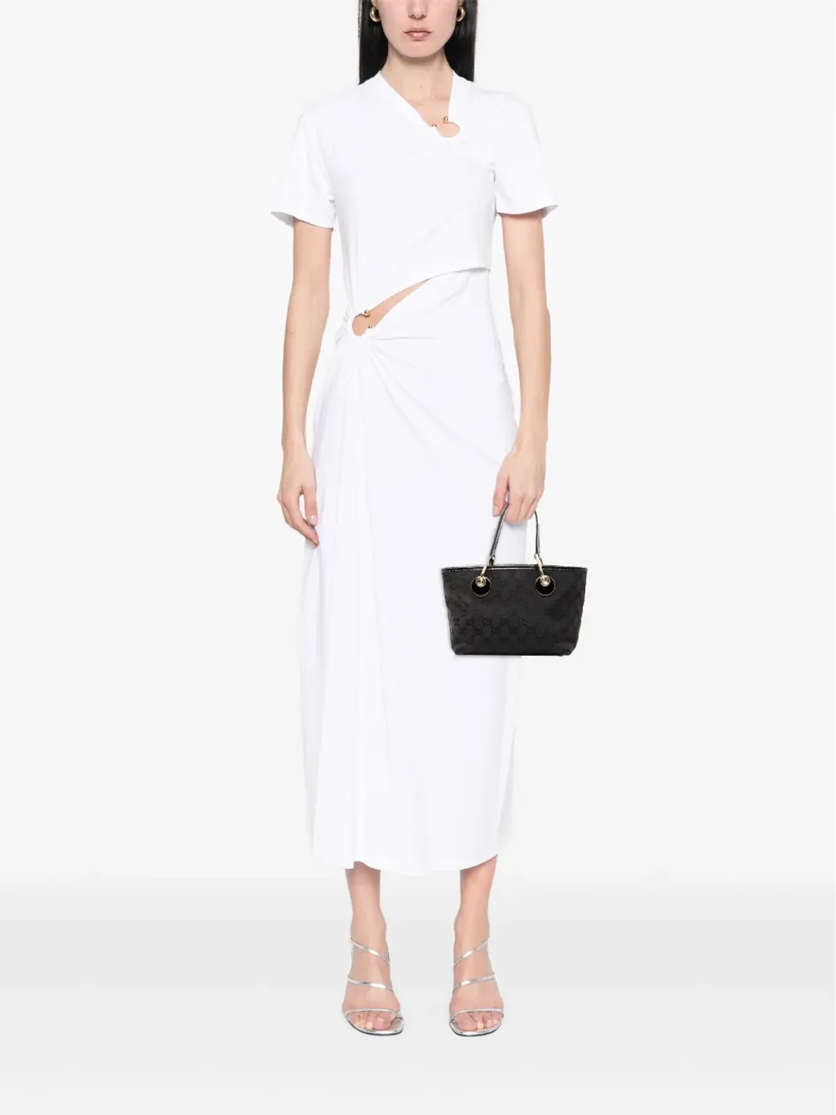 Gucci ビンテージ 2000-2015 GGキャンバス エクリプス ハンドバッグ ブラック - 画像2