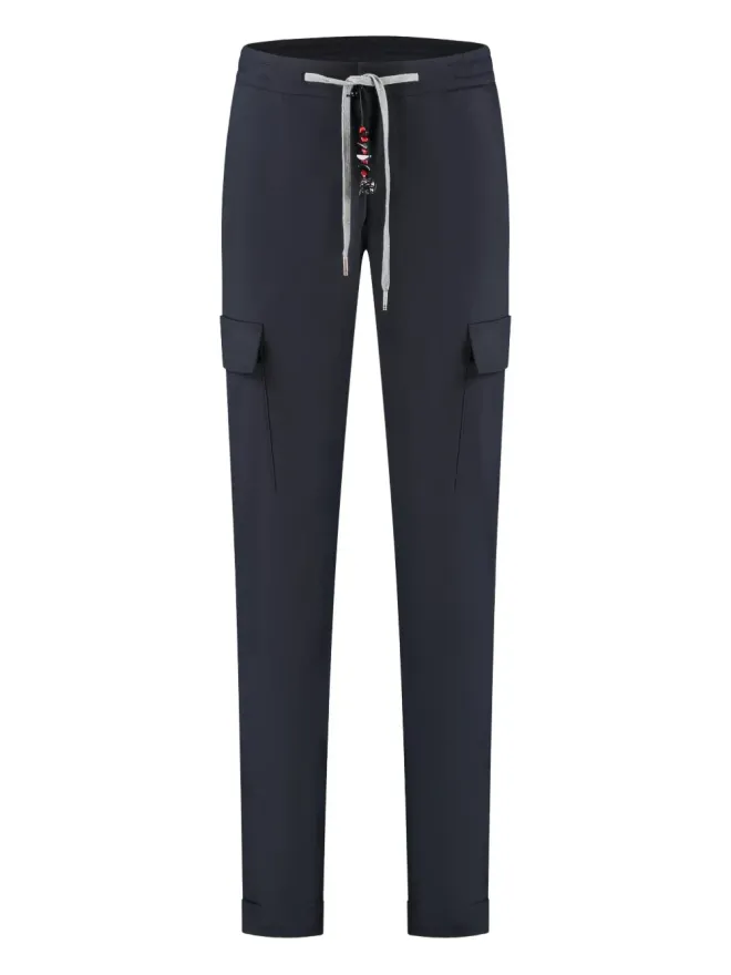 Marco Pescarolo Marco Pescarolo ドローコードカーゴパンツ ブルーの商品画像