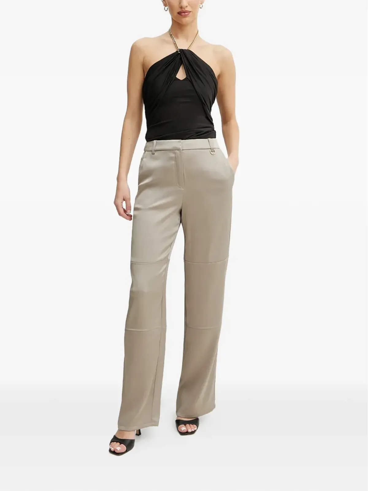 MARCIANO by GUESS panel-detail trousers - Neutrals - 画像2