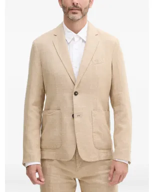 Benetton チェック柄ボタン留めスーツジャケット - サムネイル1