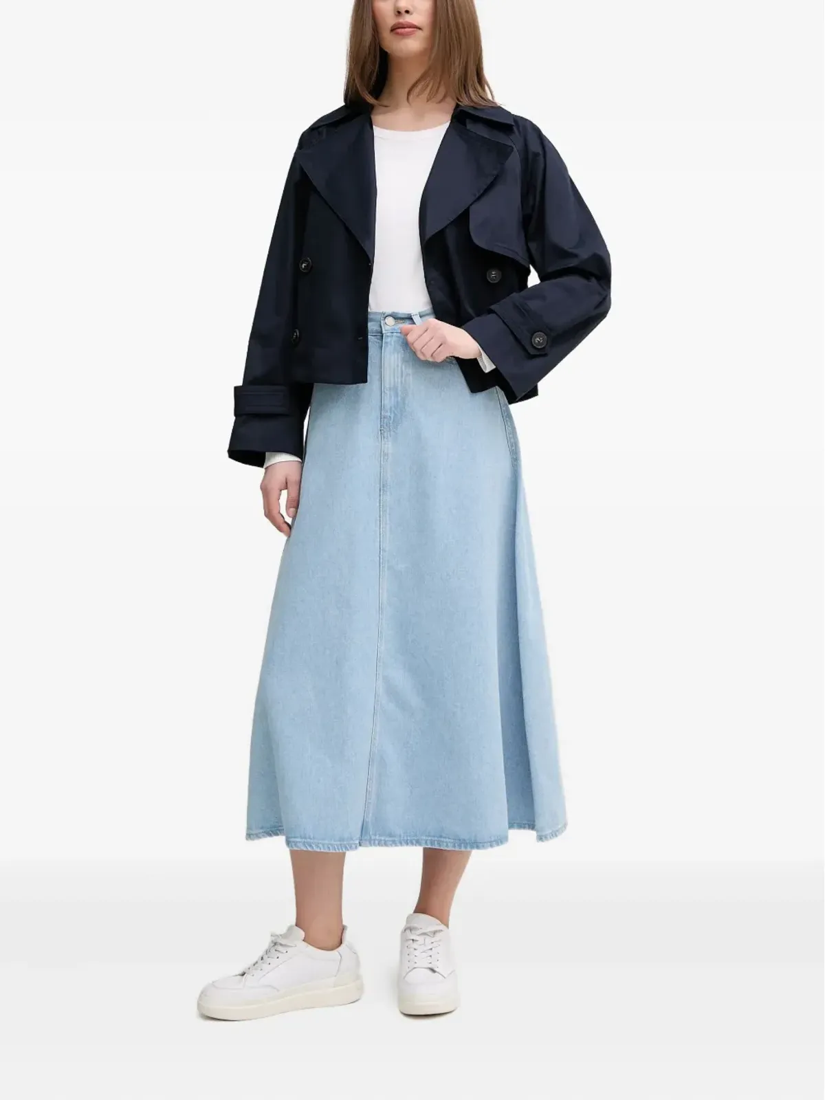Benetton ボタン留めラペルジャケット - 画像2