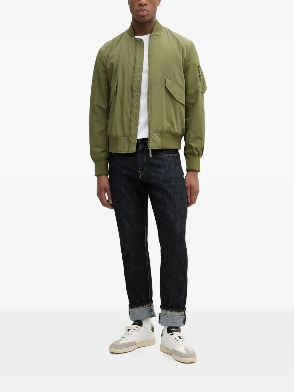 Benetton 袖ジップポケット付きジャケット - 画像2