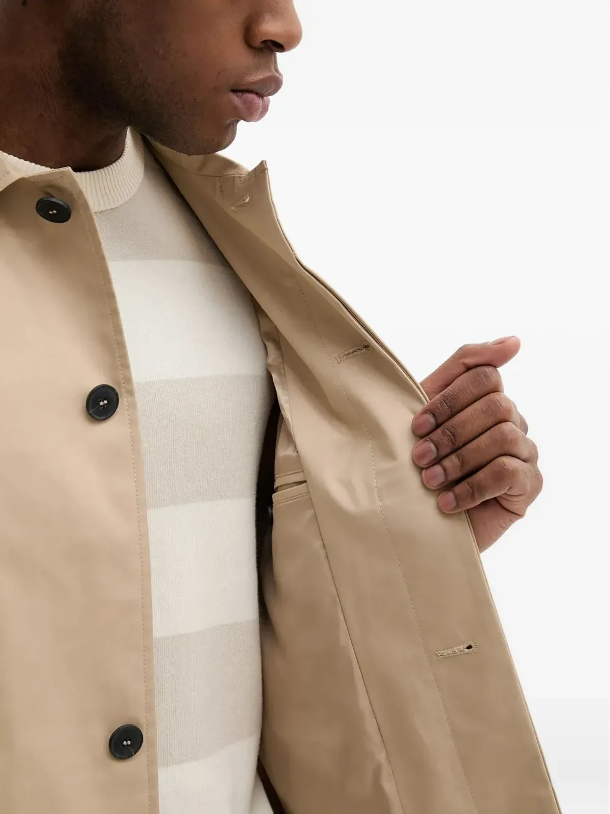 Benetton シングルブレストコート - 画像4