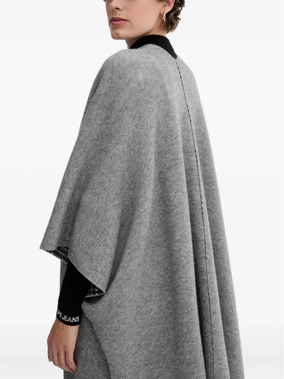 Benetton リバーシブル ケープ - 画像4