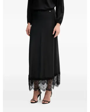 Pedro Del Hierro lace-trim maxi skirt - Black - サムネイル1