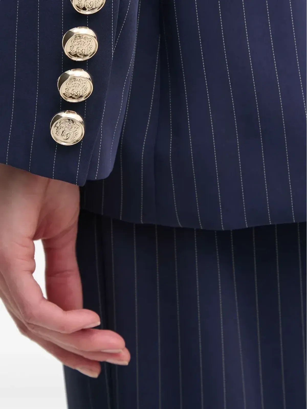 MARCIANO by GUESS ピンストライプ ダブルブレスト ブレザー - 画像5