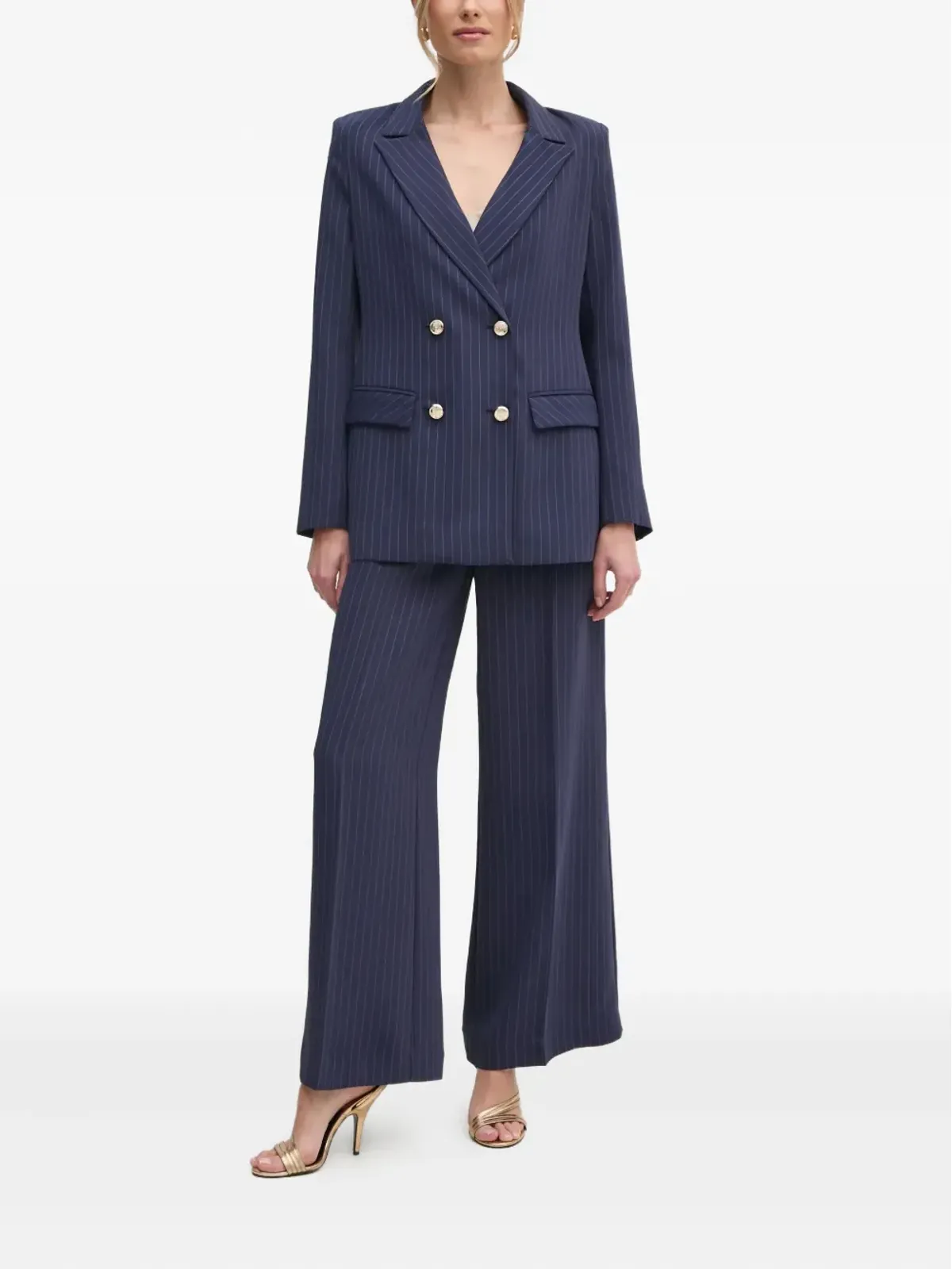 MARCIANO by GUESS ピンストライプ ダブルブレスト ブレザー - 画像2