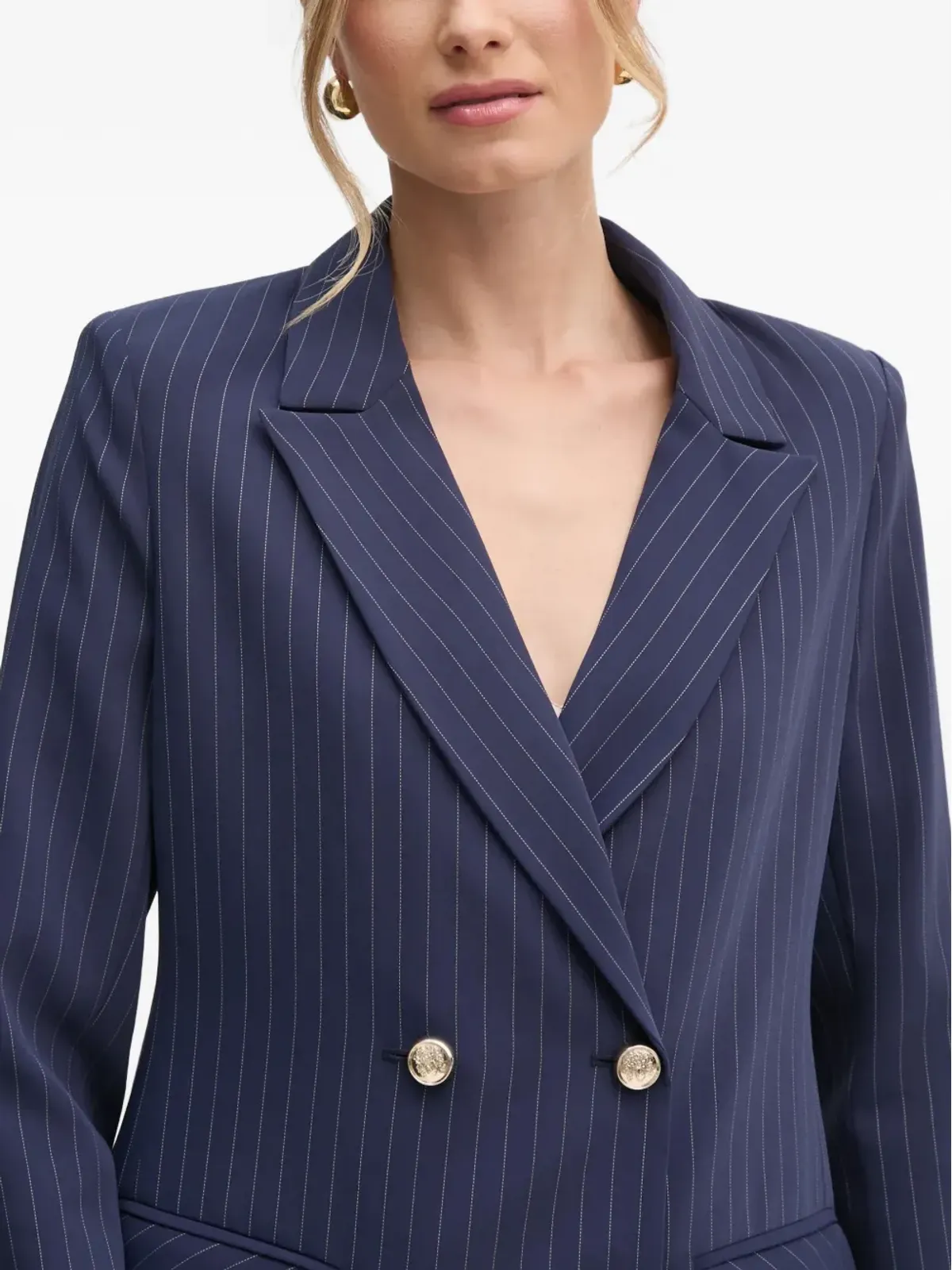 MARCIANO by GUESS ピンストライプ ダブルブレスト ブレザー - 画像4