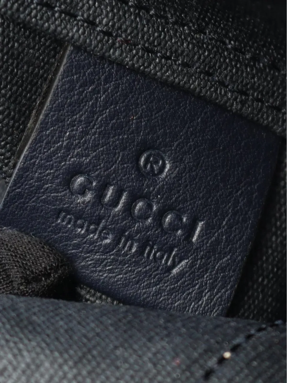 Gucci Pre-Owned キャンバス クレストプリント シャリーライン トートバッグ ブルー - 画像5