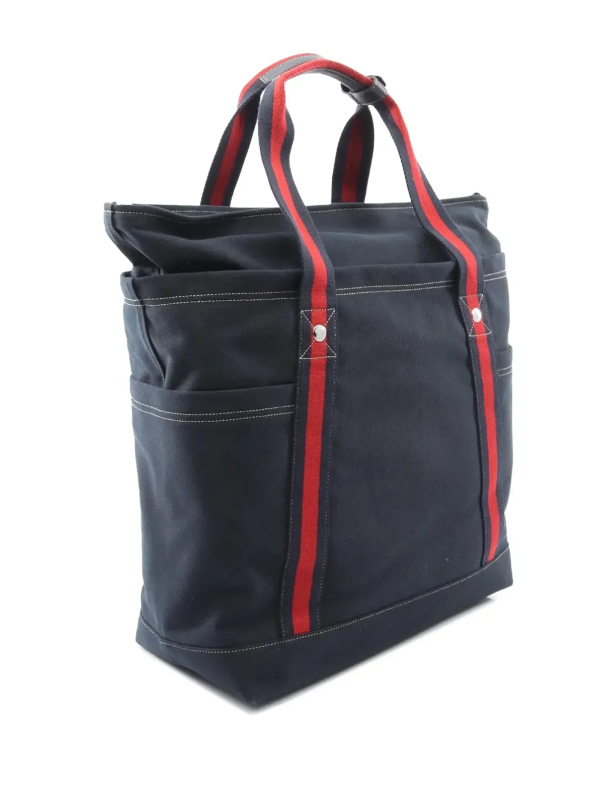 Gucci Pre-Owned キャンバス クレストプリント シャリーライン トートバッグ ブルー - 画像3