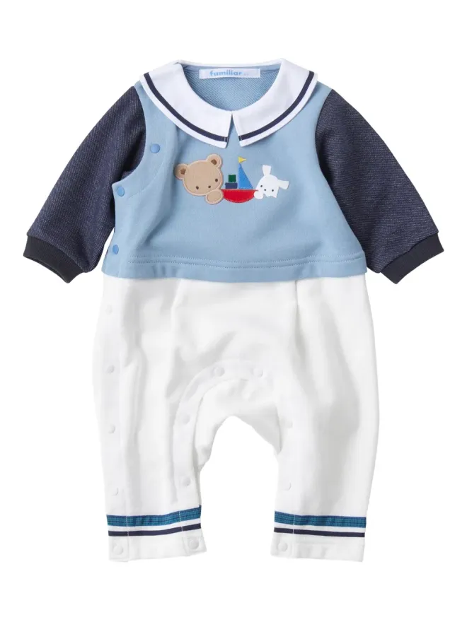 familiar familiar 刺繍モチーフ ロンパースの商品画像